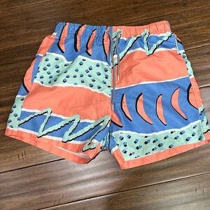 Boardies Apparel Tropical Print Swim Trunks Size Medium